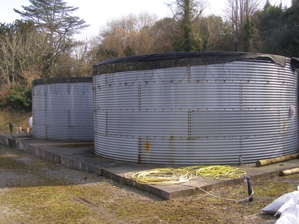 Covered water tanks. © John Adlam (Dove Associates)